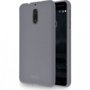 AZURI plastic  back cover  -Gray Nokia 6 