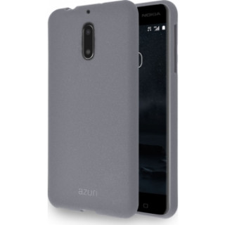 AZURI plastic  back cover  -Gray Nokia 6 Mobile