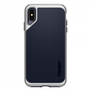 Spigen Neo Hybrid back cover, iPhone XS Max, Satin Silver 