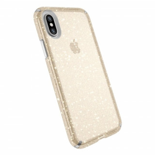 Speck Presidio Glitter back cover, iPhone XS, Gold Mobile