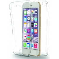 AZURI full silicone case-front and back-translucent, iPhone Plus Mobile