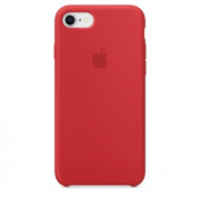 Apple iPhone - silicone back cover, Red 