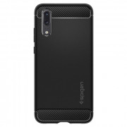 Spigen Rugged Armor back cover, Huawei P20, Black 