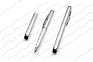 CmaleCITIVE PEN WITH HIGH UV LIGHT and LASER POINTER, silver Mobile