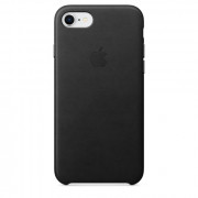 Apple iPhone - leather back cover, Black 