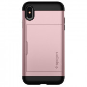 Spigen Slim Armor CS back cover, iPhone XS Max, Rose Gold 