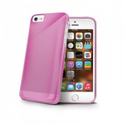 Celly iPhone 5-5S TPU back cover, pink 