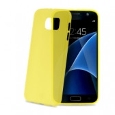 Celly S7 Edge ultrathin silicone back, yellow 