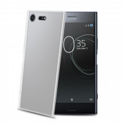 Celly Xperia XZ Premium silicone back cover, translucent 