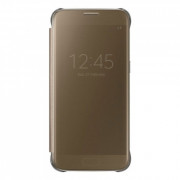 Samsung Galaxy S7 clear view cover case, Gold 