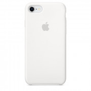 Apple iPhone - silicone back cover, White 