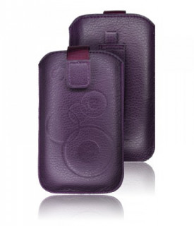 Dreim iPhone SE-5S-5 leather case, Purple Mobile