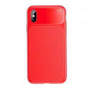 Baseus Khight silicone back cover, iPhone X, crvena 