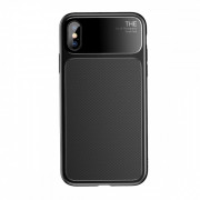 Baseus Khight silicone back cover, iPhone X, Black 