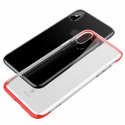 Baseus Armor silicone back cover, iPhone X, Red 