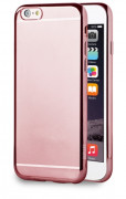 AZURI back cover soft ULTRA slim rubber case Rose Gold IPHONE 6-6S 