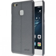 AZURI Back Cover, stitched leather case -Gray-Huawei P9 Lite 