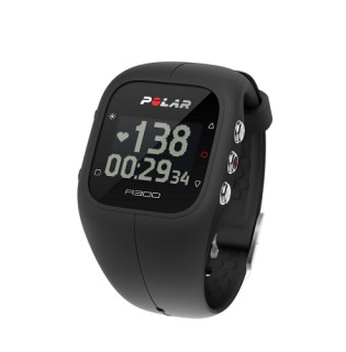 Polar A300 HR waterproof fitness watch, Black Mobile