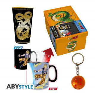 Abysse - Dragon Ball Super - poklon set - čaša, šolja koja mijenja boju s toplinom, 3D privjesak za ključeve Merch