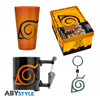 Abysse - Naruto Shippuden - poklon set - veliki čaša, 3D privjesak za ključeve, 3D šalica Merch