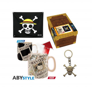 Abysse - One Piece - poklon set - zastava, 3D privjesak za ključeve, šolja koja mijenja boju s toplinom Merch