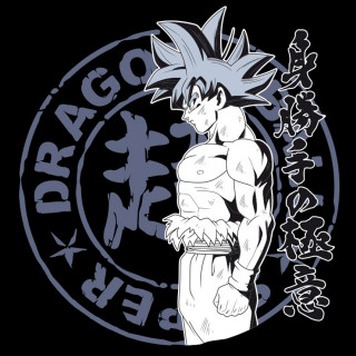 DRAGON BALL SUPER - T-shirt  "Goku UI" black - New fit (L) Merch