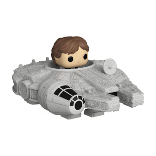 Funko Bitty Pop! Ride: Star Wars - Han Solo and The Millennium Falcon Vinyl Figure Merch