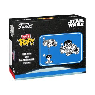 Funko Bitty Pop! Ride: Star Wars - Han Solo and The Millennium Falcon Vinyl Figure Merch