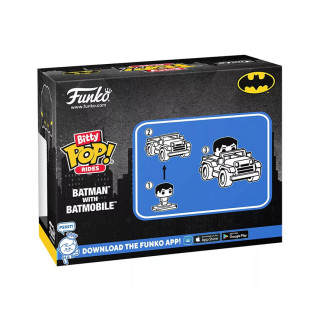 Funko Bitty Pop! Rides: DC Batman - Batman with Batmobile Vinyl Figure Merch