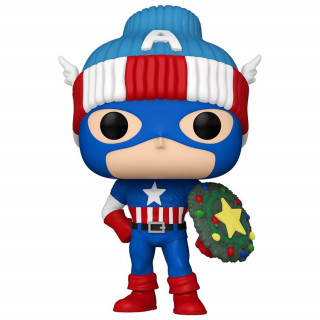 Funko Pop! #1438 Marvel: Holiday – Captain America Vinyl Figura Merch