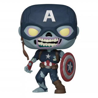 Funko Pop! Marvel: Marvel What If...? - Zombie Captain America #941 Vinyl Figura Merch