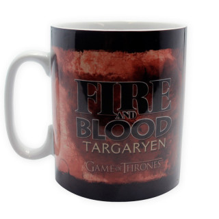 GAME OF THRONES - Pck Mug + Keychain + Badges "Targaryen" Merch