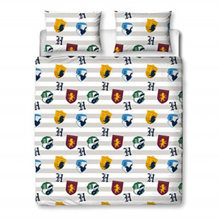 Harry Potter Stickers Rotary Duvet Set Double Merch