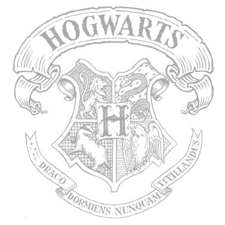 HARRY POTTER - T-shirt  "Hogwarts" women's white - basic (M) Merch