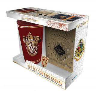 Harry Potter - XXL Cup + Pin + Notebook - "Gryffindor" Merch