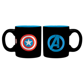 MARVEL - Pck Glass 29cl + Keyring + Mini Mug "Captain America" Merch