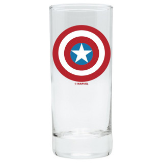 MARVEL - Pck Glass 29cl + Keyring + Mini Mug "Captain America" Merch