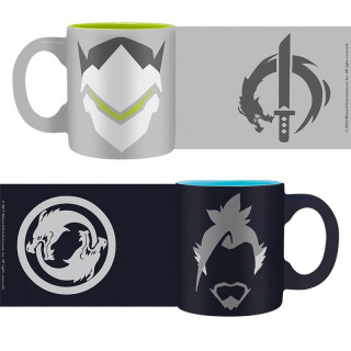 OVERWATCH - Set 2 espresso mugs - 110 ml - Hanzo & Genji Merch