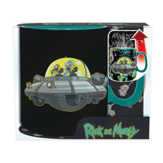 RICK & MORTY - Mug Heat Change - 460 ml - Spaceship - box Merch