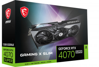 MSI GAMING GeForce RTX 4070 SUPER 12G X SLIM NVIDIA 12 GB GDDR6X PC