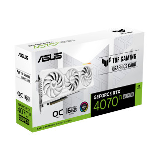 ASUS TUF Gaming TUF-RTX4070TIS-O16G-WHITE-GAMING NVIDIA GeForce RTX 4070 Ti SUPER 16 GB GDDR6X PC