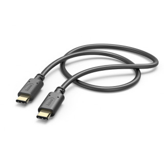 Hama FIC E3 podatkovni kabel USB 2.0 Type-C/Type-C (480MBPS) 1.5M, crni PC