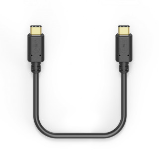 Hama FIC E3 podatkovni kabel USB 2.0 Type-C/Type-C (480MBPS) 1.5M, crni PC