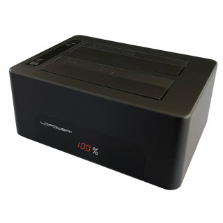 LC-Power LC-DOCK-U3-V priključna stanica za disk za pohranu podataka USB 3.2 Gen 1 (3.1 Gen 1) Type-B Crno PC