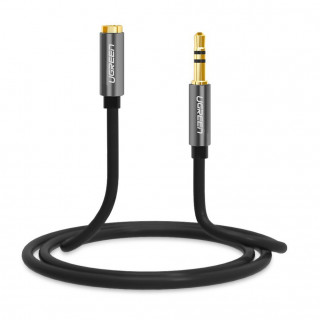 UGREEN AUX priključak audio produžni kabel 3,5 mm 1 m (crno-sivo) (UG10592) PC