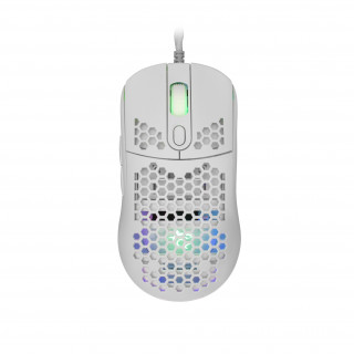 White Shark GALAHAD White miš Igranje Ambidekster USB Tip-A Optički 7200 DPI PC