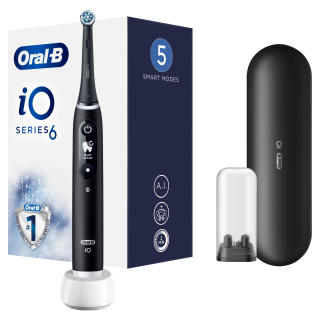 Oral-B iO6 električna četkica za zube crna Dom