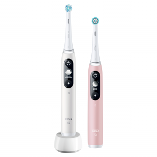 Oral-B iO6 električna četkica za zube DuoPack White + Pink Dom