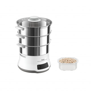 Tefal VC502D10 Convenient Series Deluxe XL white stainless steel food steamer Dom