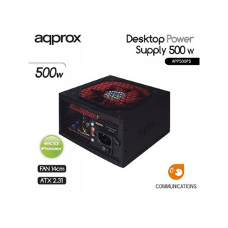 APPROX power unit - 500W (12cm fan, passive PFC) Dom